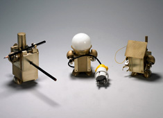 Bronze Kinetic Robots