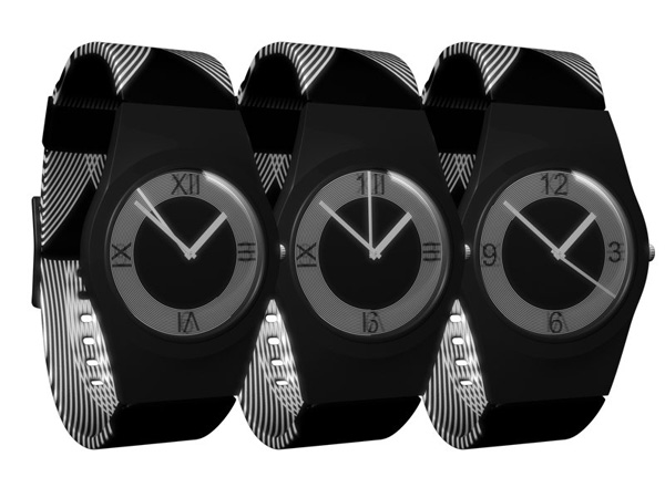 Moire Seconds Watch Concept by Zoltan B. Kecskemeti