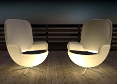 Terrace Chair is Illuminating