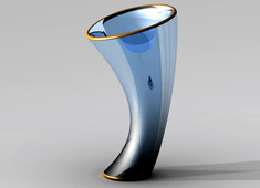 Last Drop Martini Glass by Lee Fain