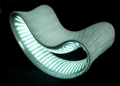Luxus - Chair with Light by Christian Flindt