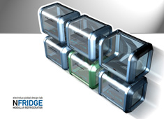 NFridge - Modular Refrigerator by Roger Santos, Nuno Horta & Andreia Lopes