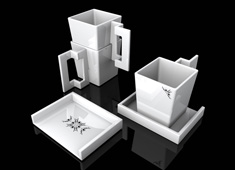 Veil Coffee Set by Hugo Danti