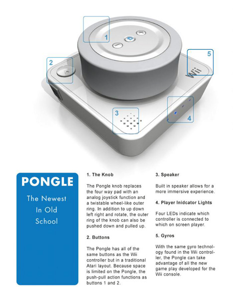 Wii Pongle Controller by Hayes Urban
