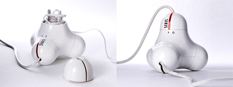 Three Outlet Power Extension Cord by Sixis-Design Studio