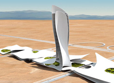 Gateway Building for Ras Al-Khaimah by Snohetta Studio
