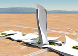 Gateway Building for Ras Al-Khaimah by Snohetta Studio::Continue Reading >>