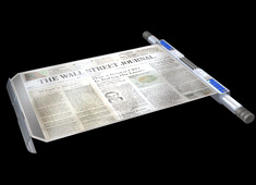 The Future of Work - Transparent Monitors & Pocket Library