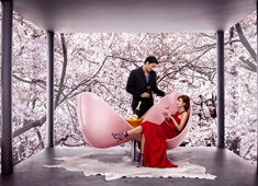 Clicquot Loveseat by Karim Rashid