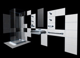 Modulated Bathroom System by Stefano Casanova 