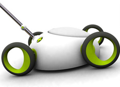 Droplet - Electric Mulching Lawnmower by Ashley Marsh Croft