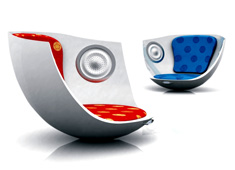 Music Sofa - Built In CD Player/Speaker by Giongkun Wuqiongkun 