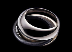 Mobile Ebony Eternity Ring by Fred Pinel & Jacques Owczarek