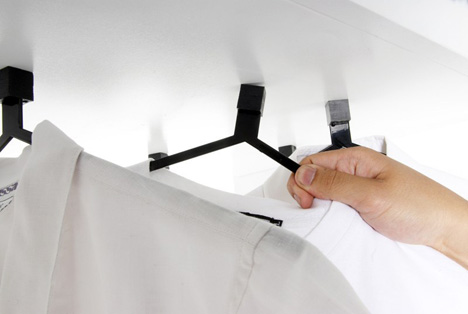 Magnetic Clothes Hangers by Daniel To