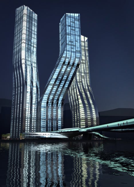 Dancing Towers by Zaha Hadid | Yanko Design