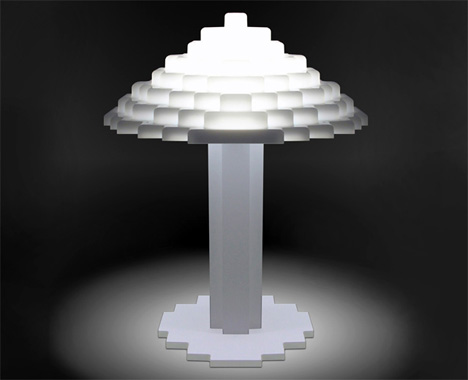 Brick Bright Lego Lamp by OutofStock Studio