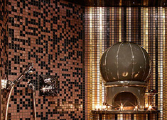 Spa Intercontinental Covered in Bisazza Tiles  