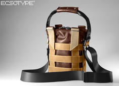 'Book' Customizable Leather Satchel by Escotype Studio