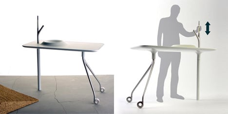 Mobile Washstand/Table by Wolfgang Roessler & Gregor Dauth