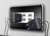 Velcro Wall Socket Conserves Energy