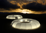 Sphere-shaped Emergency Shelter Bonds Community