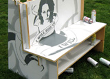 Graffiti Bench Brings Out The Designer In You:: Continue Reading >>