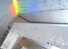 Rainbow Effect Stairwell