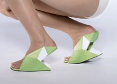 Flat Folded Shoe Is Like Easy Origami