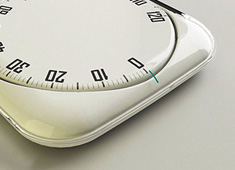 Weight scale with a spin