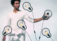 All-in-One Sticky Lamp with Clicker
