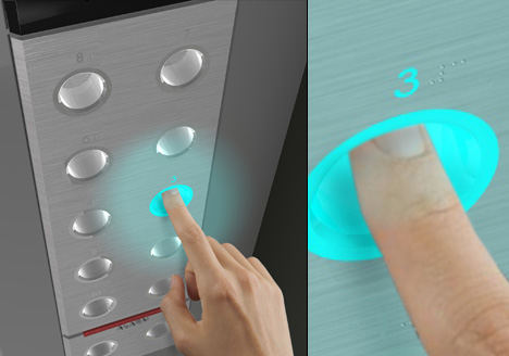 Дизайнер создал антибактериальные бесконтактные кнопки для лифта