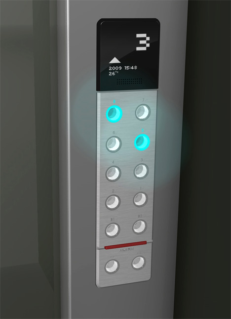 Дизайнер создал антибактериальные бесконтактные кнопки для лифта