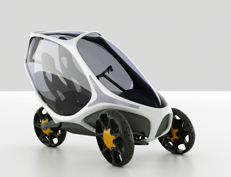 Electropositive Leaning Three Wheeled Electric Vehicle by Ionut Predescu 01