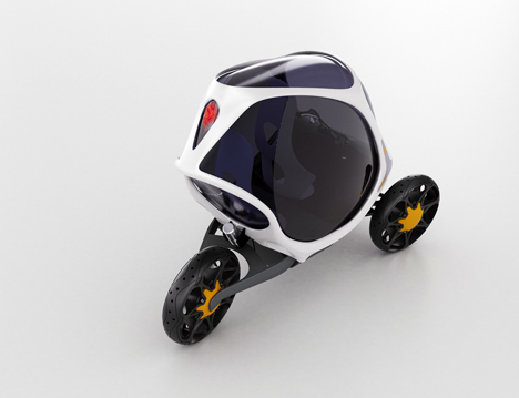 Electropositive Leaning Three Wheeled Electric Vehicle by Ionut Predescu 02