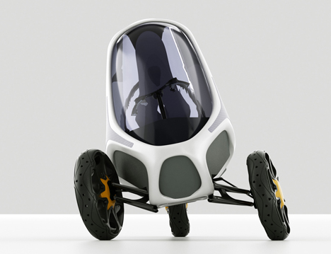 Electropositive Leaning Three Wheeled Electric Vehicle by Ionut Predescu 03