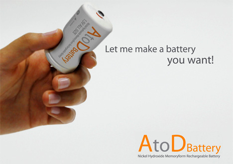 AtoD Rechargeable Battery by Pyeong Joo Goh, Jong Seung Choi & Ji Soo Hong