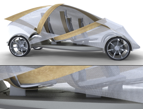 Futuristic Plywood and Resin Vehicle by Jonathon Henshall 01