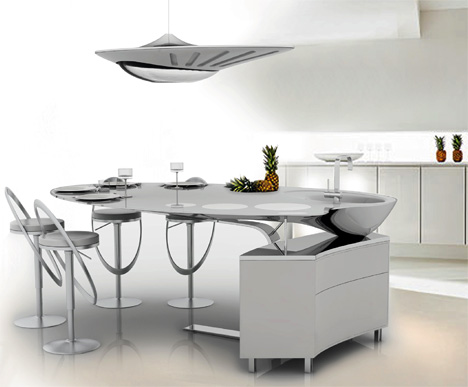 Oniris Futuristic Kitchen Concept by Nelly De Macedo