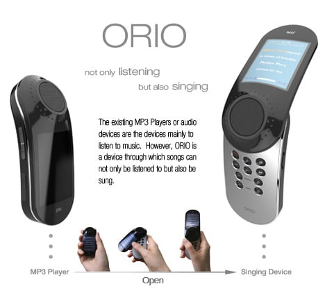 ORIO Karaoke Style MP3 Player by Jinsun Park & Seonkeun Park
