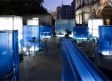 Tom Dixon And His Pooch At The Bombay Sapphire Dusk Bar