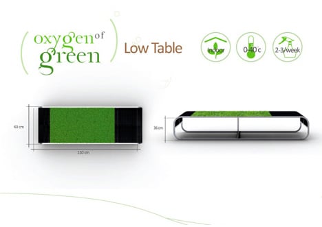Oxygen of Green Low Table by Devon Mingling Wang