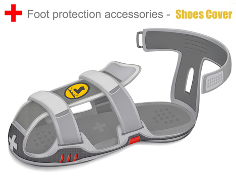 Braun Post-Disaster Emergency Foot Protective Accessory by Huang Zheng