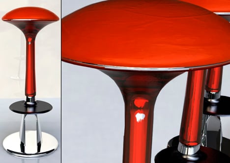 Mustool mushroom shaped stool by Gray Goh Szjin