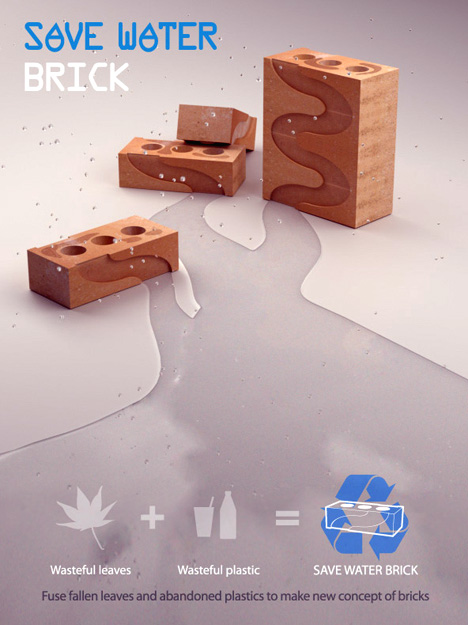 Save Water Brick Design by Jin-young Yoon & Jeongwoong Kwon