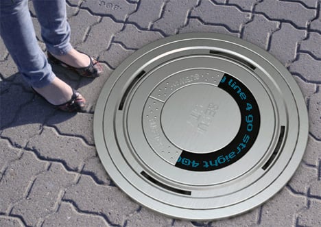 Eco Sign – Electronic Manhole Cover For Directions by Cheolyeon Jo & Youngsun Lee
