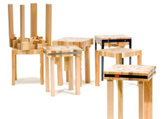 Stump Furniture Made From Reclaimed Wood