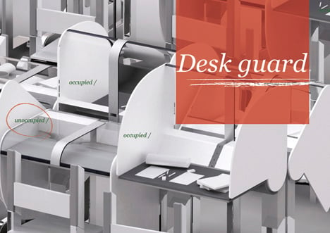 Desk Guard Library Desk System by Choi Minaa