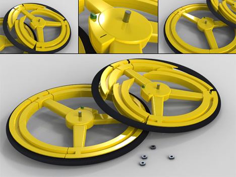 Anti-Theft Collapsible Bike Wheel by Carmond Lai