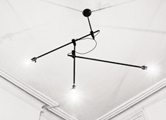 Three Lamp Lights and a Top to Hold