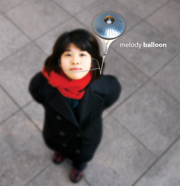 Melody Balloon Flying MP3 Player by Yoonsang Kim